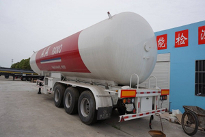3 Axles 59.52CBM 59520Liters 30MT 30Tons LPG Gas Tanker Trailer 