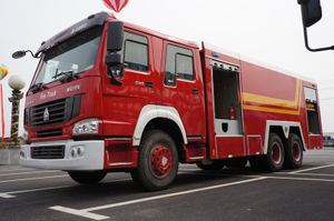 SINOTRUK HOWO 6x4 10 tons 10000 liters 10CBM Water Tanker Fire Rescue Fighting Truck 