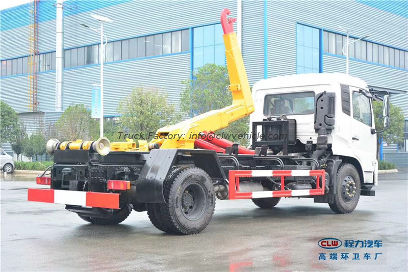Hook Arm Garbage Compactor Truck Garbage Collection