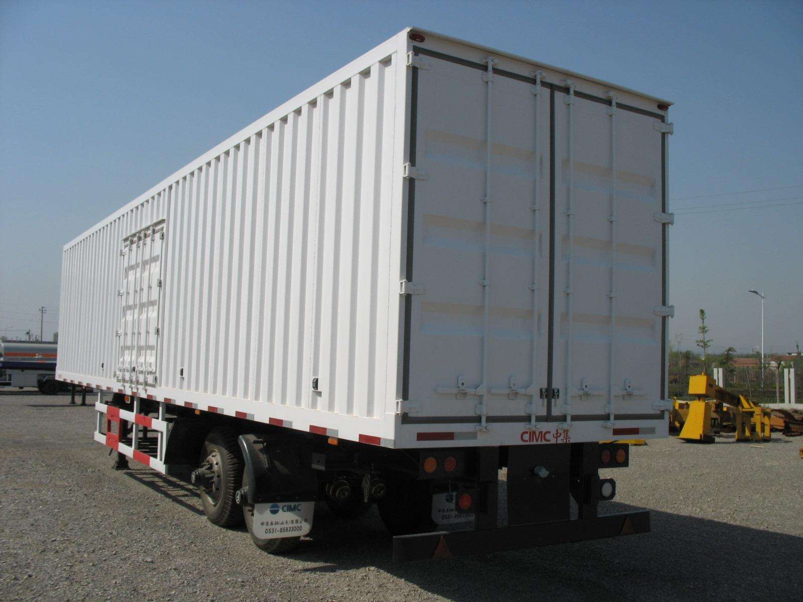 China made 3 axles 20ft 40ft container semi-trailer for freight transporting