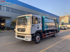 Diesel red Garbage Compactor Truck Garbage collection