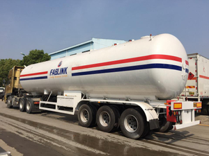 ASME 58.5m3 LPG Tri Axle Semi Trailer for Sale