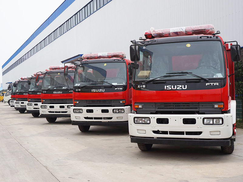320 units Isuzu fire truck exporting to South East Asia market