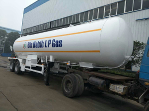 2-Axle 40.5CBM 40500Liters 20MT 20Tons LPG Tanker Semi-Trailer