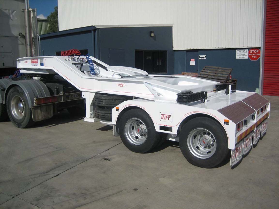 250ton Hydraulic Heavy Duty Extra Low Flatbed Truck Trailer with Dolly 