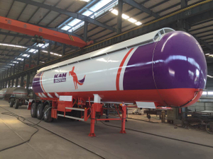 LPG Propane Tanker 3 Axles 56m3 Semi Trailer for Sale