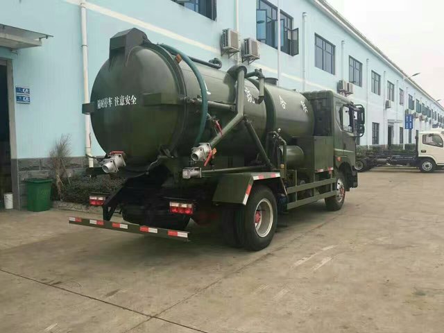 6 Wheels 8CBM 10CBM 8tons 10T High Pressure Combination Sewer Cleaning Truck
