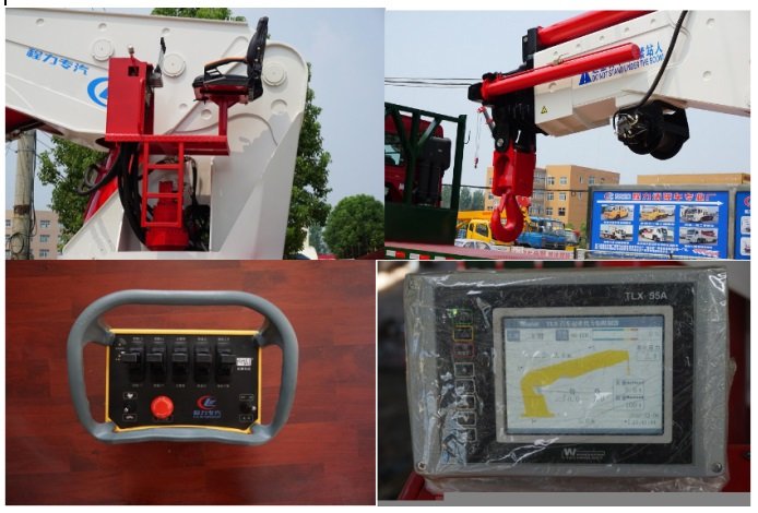 CLW brand 50 ton telescoping 3 arms straight arm heavy duty crane truck 