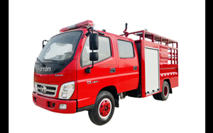 Foton 1000liter Water Tanker Fire Truck with Front Install Fire Pump Price