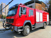 Howo Dry Powder Combination Rescue Fire Truck 4X4 3000L Water 1000Liters Foam 500L Dry Powder