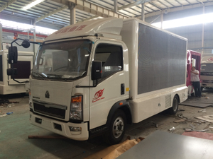 Light Duty 4X2 P6 Mobile Billboard Outdoor LED Advertisement Truck
